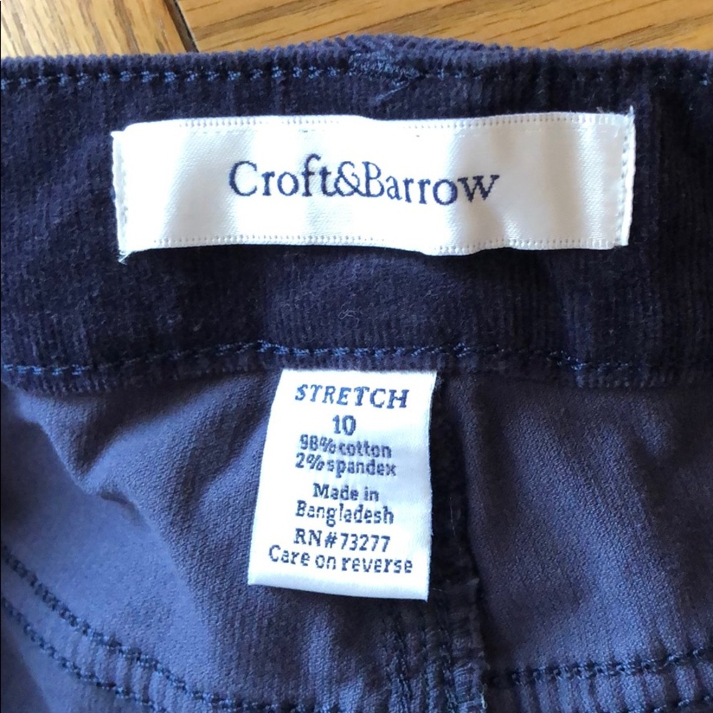 Women’s navy blue corduroy jeans - Picture 3 of 4